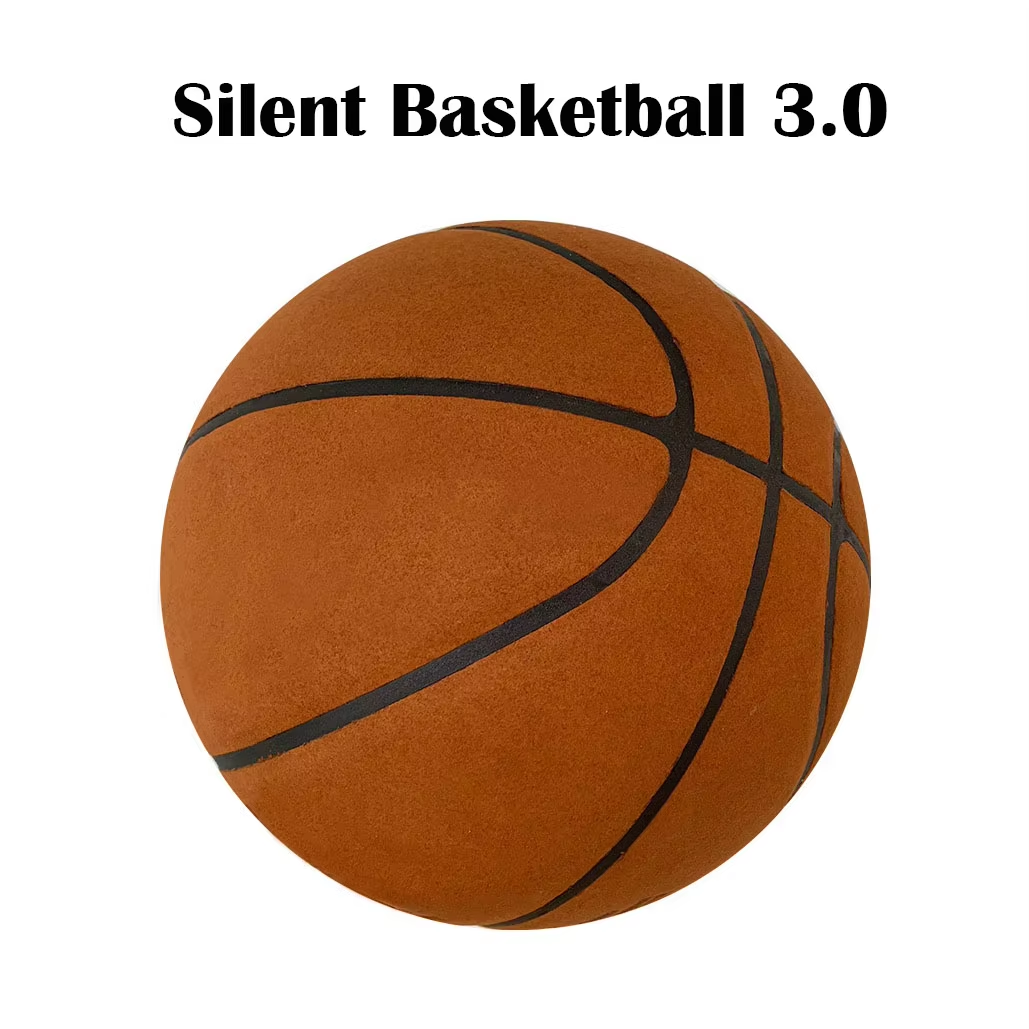 Silent Indoor Dribbling Basketball - Size 7 (29.5") Airless Foam Training Ball for Quiet Practice and Perfect Gift