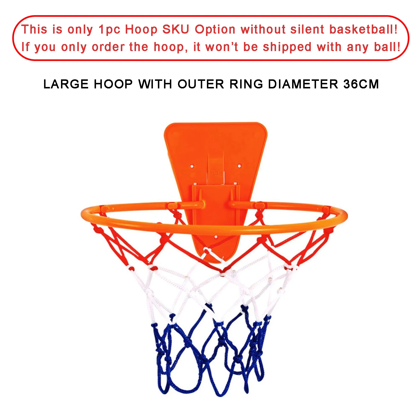 Silent Indoor Dribbling Basketball - Size 7 (29.5") Airless Foam Training Ball for Quiet Practice and Perfect Gift